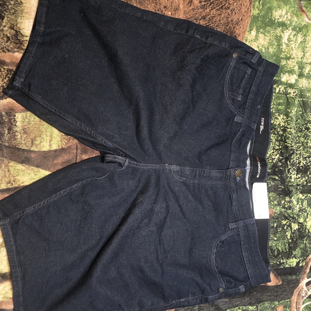 Liz Claiborne Dark Blue Denim Shorts